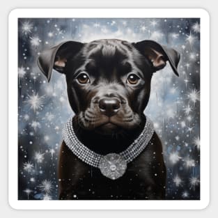 Black Pit Bull Sticker